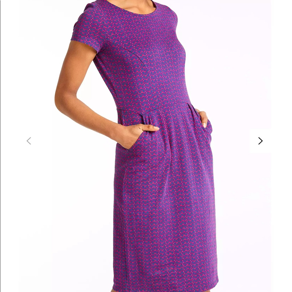 BODEN Spectacle Print Jersey Dress - Size UK 10 - Picture 4 of 7